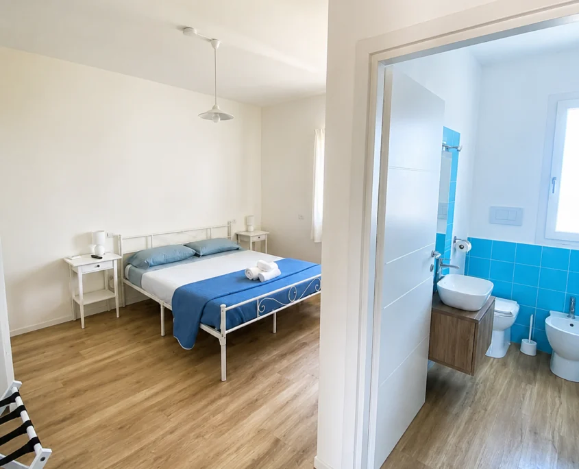 Gli ambienti delle camere · camera e bagno